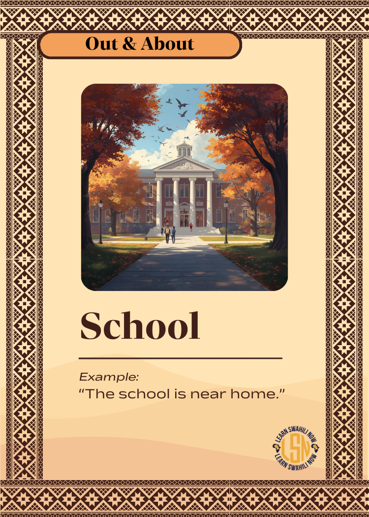 LSN: Swahili Flashcards — Pro Pack 2: Out & About